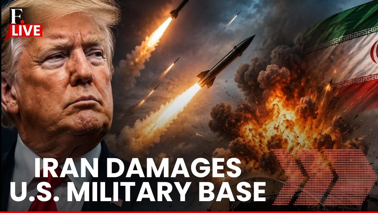 US IRAN WAR LIVE | Iran Hits US Base After Trump Strikes Tehran Military Sites