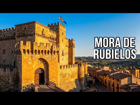 ​Mora de Rubielos (Teruel, Spain) - Medieval Castle & Village | 4K Walking Tour