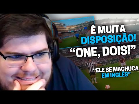 CASIMIRO REAGE: BRUNO GUIMARÃES COM CÂMERA EM CAMPO CONTRA O ASTON VILLA | Cortes do Casimito