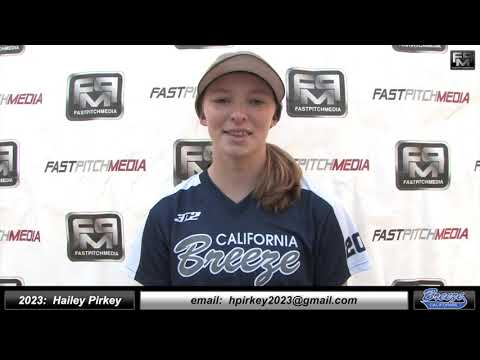 2023 Hailey Pirkey 4.29 GPA - Left Handed Hitter, Outfield, 1st Base & Pitcher Softball Skills Video