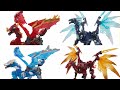 Super10 Dragonius DeterMation FlameDevil FreezeDevil Dragon Mecha Transformation