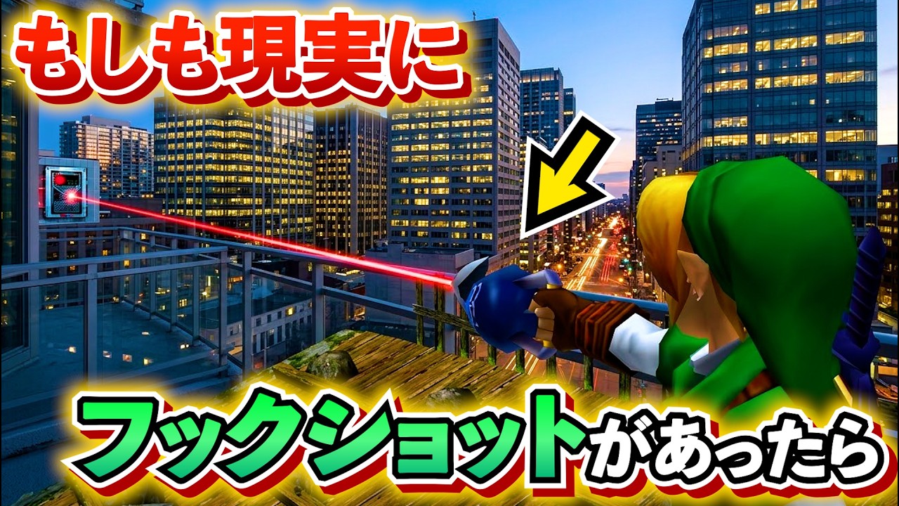 現実にフックショットが存在したら起こりうること考えてみた結果……