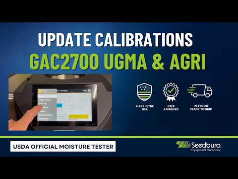 How to Update Calibrations on a GAC2700 Moisture Analyzer