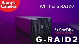 Video thumbnail for Learn what a RAID is and why the Sandisk Professional G-RAID 2 is the ultimate backup solution by SamysCameraOfficial