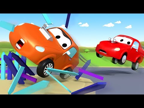 Tyler a accidentat o banca in parc - Tom camionul de tractari 🚗 Desene pentru copii