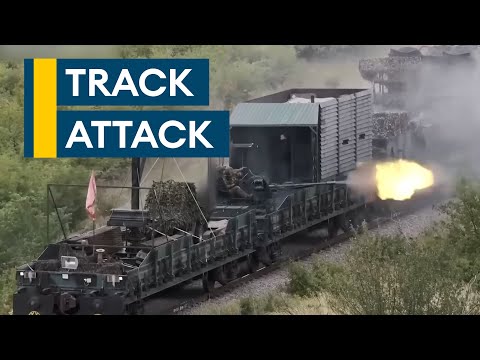 Railway Wars: Russia's monster armoured trains fighting with anti-aircraft guns