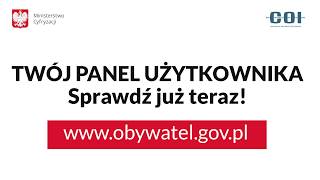 Panel użytkownika w serwisie Obywatel.gov.pl