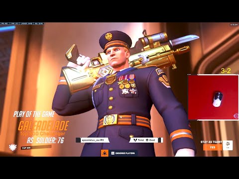 WHAT 3089+ HOURS OF SOLDIER 76 LOOKS LIKE - GALE! POTG! [ OVERWATCH 2 SEASON 3 TOP 500 ]