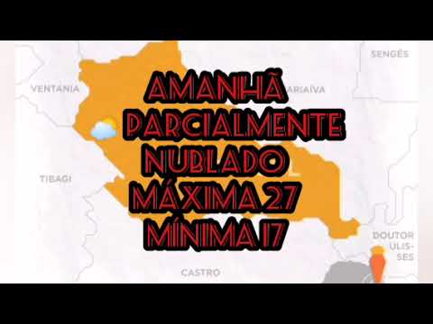 PREVISÃO DO TEMPO PIRAÍ DO SUL PARANÁ 22 DE MAIO DE 2026 SEXTA FEIRA 