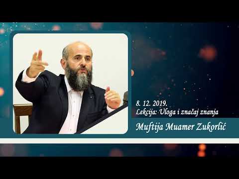 Neobjavljena predavanja Muftije Muamera Zukorlića - Uloga i značaj znanja od 8. 12. 2019.