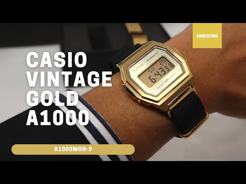 Casio Vintage Gold A1000MGN-9