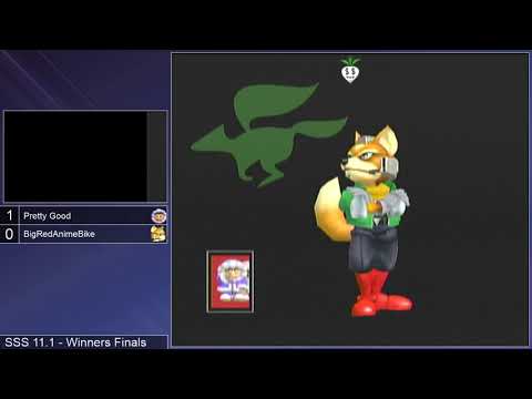 SSS 11.1 SSBM - Pretty Good (Ice Climbers) vs. BigRedAnimeBike (Fox) - Melee WF