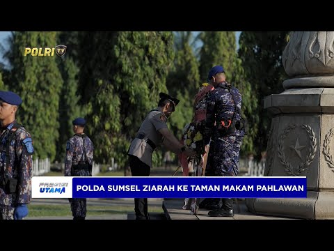 PERINGATI HARI BHAYANGKARA KE-79, POLDA SUMSEL ZIARAH KE TAMAN MAKAM PAHLAWAN