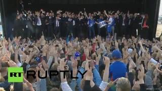 Iceland performs ultimate &#39;Viking war chant&#39;, throws epic homecoming party for Euro 2016 team