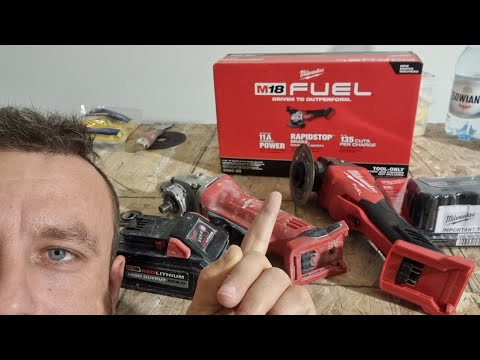 Amwrykańska szlifierka  Milwaukee FUEL do cięcia płytek porównanie. Budowlaniec w USA vlog codzienny