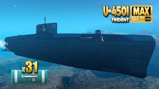 Submarine U-4501: MVP without kills - World of Warships