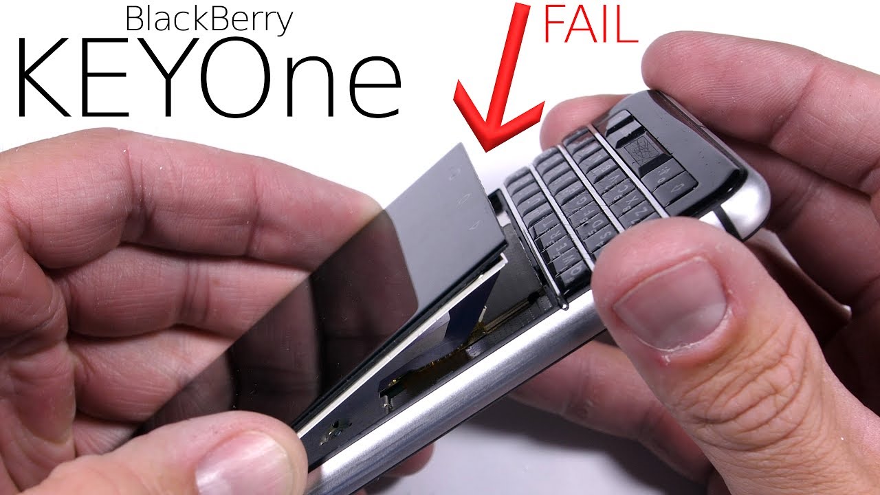 BlackBerry KEYone Durability Test - SCREEN FAIL! - YouTube