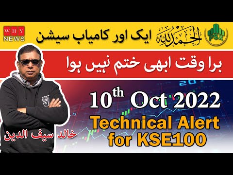 Daily Call of 10th Oct 2022 for #PSX #KSE100 by #KhalidSaifuddin