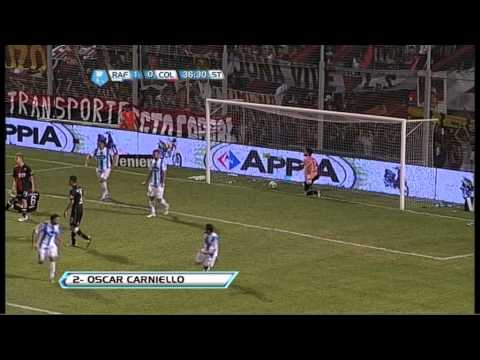 Gol de Carniello. Rafaela 2 Colón 0. Torneo Inicial 2012. Fecha 17. Fútbol Para Todos.