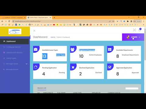 Leave Management System in PHP Application Projects