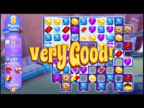Wonka's World of Candy Level 303 - NO BOOSTERS + FULL STORY 🍫 | SKILLGAMING ✔️