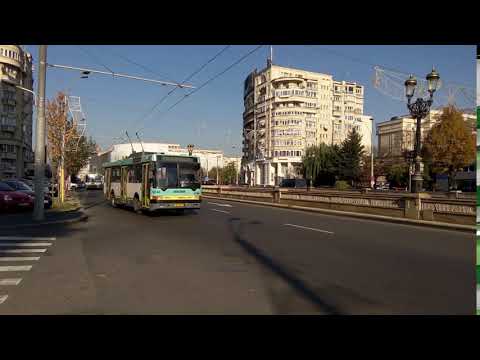 Troleibuzul Ikarus 415T #5240(73) plecând din stația Piața Unirii