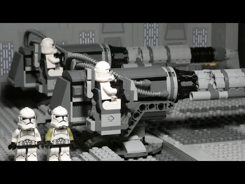Clone Wars space battle LEGO Star Wars stop motion