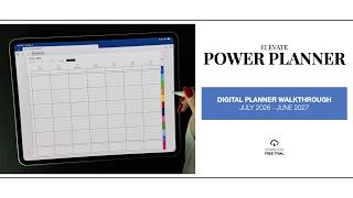 Elevate Power Digital Planner Walkthrough for Mid Year July 2026 - June 2027