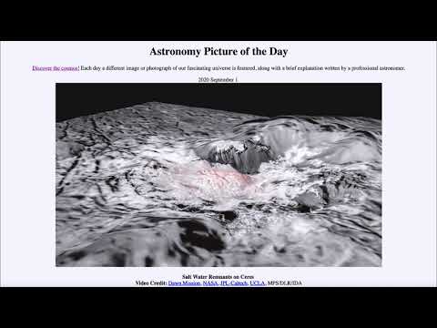 2020 September 01 - Salt Water Remnants on Ceres