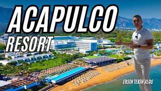 ACAPULCO Resort Vlog. Yenilenen bölümleri, odaları, kumsal sahili ve aquapark al