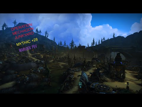 +28 Operation: Mechagon Junkyard, Affliction Warlock POV with coms!
