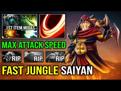 FAST FARM GUIDE 1st Item Midas Juggernaut with Super Saiyan Max Attack Speed Dota 2
