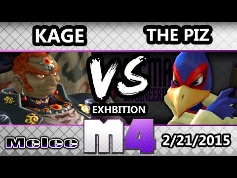 McSmashter 4 - Kage (Ganondorf) Vs. The Piz (Falco) SSBM Exhibition - Melee