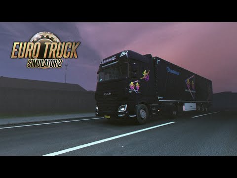 Euro Truck Simulator 2 - DAF XF 106 - Gdynia to Liepaja - Zeemod MX13 Sound