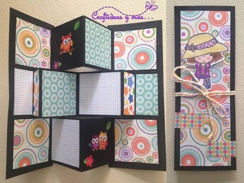 DIY: Tarjeta pop up pequeña/ card making/ tarjeta plegable
