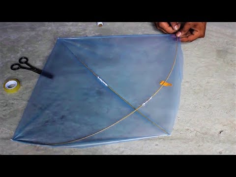 How To Make A Plastic Bag Kite | Full Detail Video