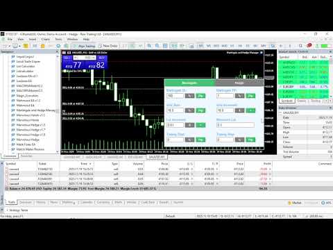 Video Martingale and Hedge Manager MT5