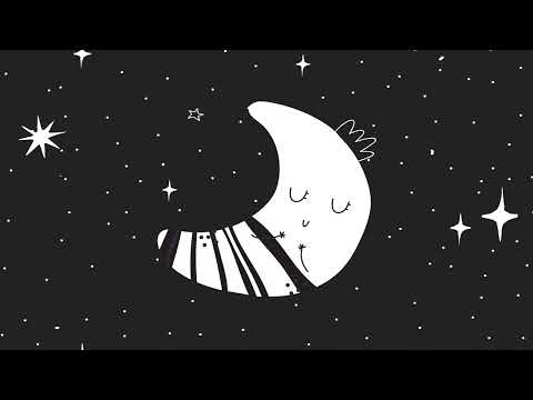 Baby Sleep Sensory Calming Relaxing Soothing high contrast fun video - Moon classical piano lullaby