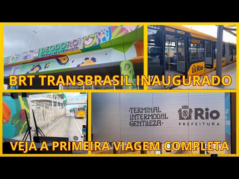 INAUGURADO A TRANSBRASIL: VEJA PRIMEIRA VIAGEM COMPLETA DEODODRO AO TERMINAL GENTILEZA