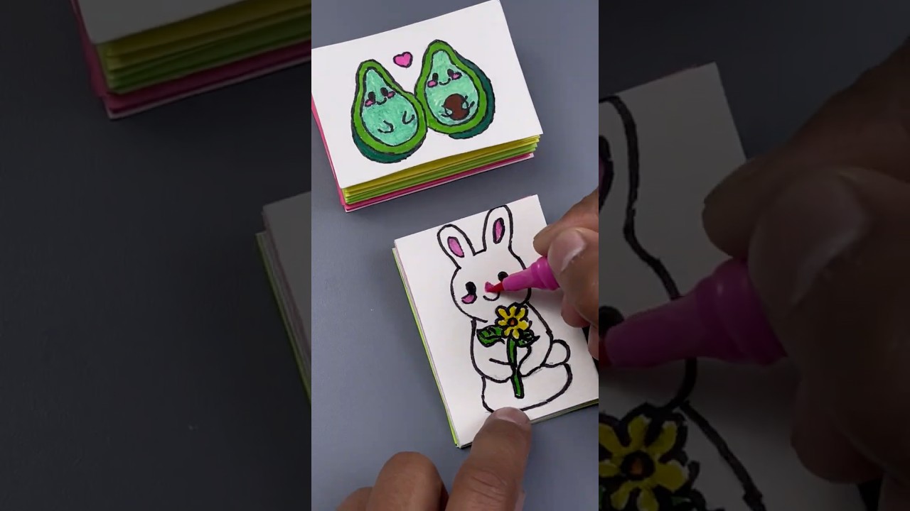 Easy DIY Mini Notes Book 📒 Cute Paper Craft #shorts