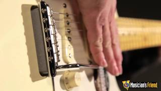 Video thumbnail for Fender American Standard Stratocaster with Olympic White Maple Fingerboard by Musician's Friend