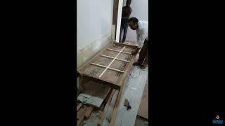 Wall Folding Bed Mechanism Horizontal Single