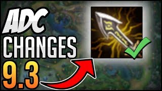 ADC&#39;s Will Be Able to Rush INFINITY EDGE Again! | ADC ITEM CHANGES 9.3 | League of Legends