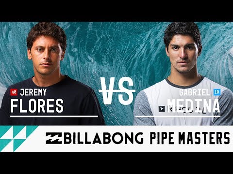 Jeremy Flores vs. Gabriel Medina - Quarterfinals, Heat 3 - Billabong Pipe Masters 2017