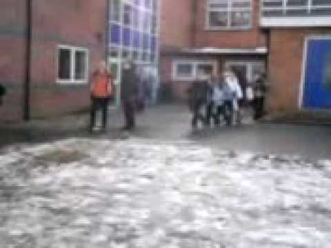 Dean falls on his deriere