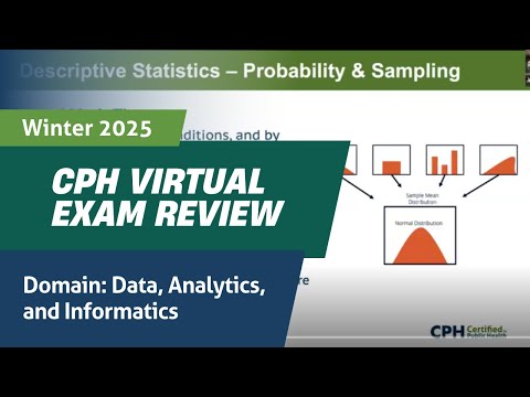 CPH Exam Review - Data, Analytics, and Informatics