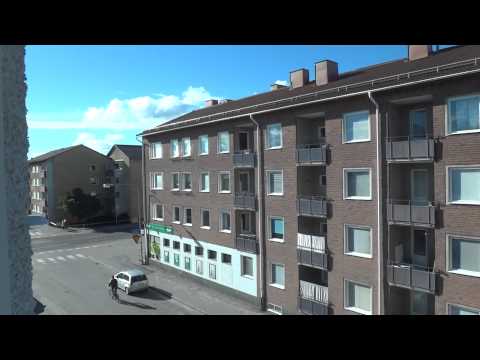 Simple KONE Roped Hydraulic elevator @ Norrtullsgatan 40A, Söderhamn, Sweden.