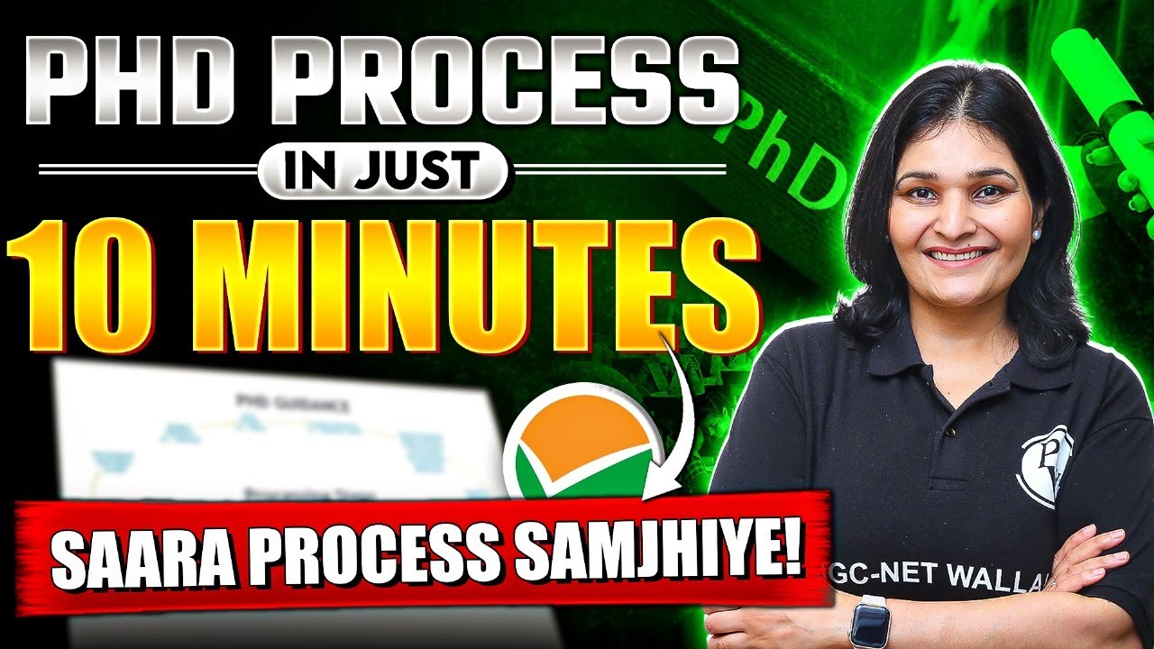 PhD step by step | Full PhD Process in just 10 minutes | Steps in PhD from Admission to Degree | PW
