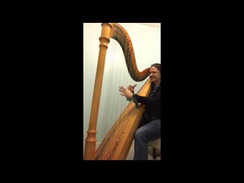Lyon and Healy Style 15 semi grand pedal harp rebuilt excellent image 9