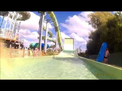 O'GLISS' PARC été 2016 kamikaze, free fall, capsule, torrents, piscine à vague...GoPro